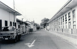 Fotografía de una avenida de la ciudad de Liberia. Tomada hacia el sur, desde la Escuela Ascensió...