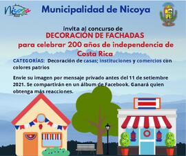 Afiche de invitación al concurso de decoración de fachada