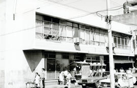 Fotografías con imágenes de la fachada del edificio que ocupa la Dirección General de Estadística...