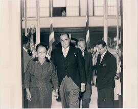 Fotografía de la sesión solemne, periodo 1953-1956, Gonzalo Facio Segreda, Presidente: Diputada M...