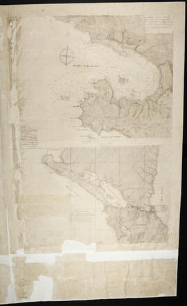 Mapa de la Bahía de Salinas según el reconocimiento practicado por la oficialidad del buque de gu...