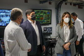 Fotografías del Presidente de la República, Carlos Alvarado Quesada, durante la inspección de la ...