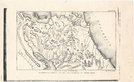 Facsimil del plano que describe la ruta que originalmente seguiría (en 1826) lo que posteriorment...