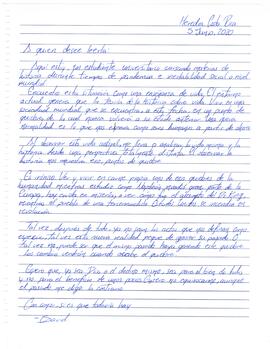 Carta "A quien interese leerla"