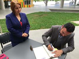 Fotografías de la entrega de las instalaciones del Centro Cívico por la Paz de Pococí a la Munici...