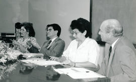 Fotografía de los miembros de la comisión central de la Tercera Jornada para el Desarrollo Archiv...