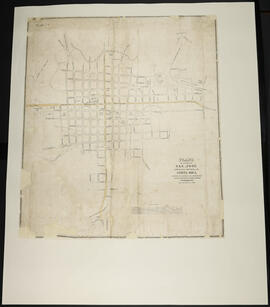 Plano de la ciudad de San José levantado por Salomón Escalante en octubre de 1889