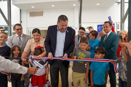 Fotografías de la inauguración del Área de Salud de Naranjo realizada por el Presidente de la Rep...