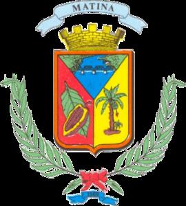 Fotografía del escudo del cantón de Matina, Limón