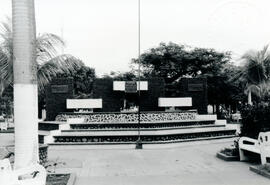 Fotografías del Parque Mario Cañas en el centro de Liberia. Panorámica del lugar donde se localiz...