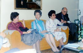 Fotografía de Víctoria Garrón de Doryan, Vicepresidenta de la República en visita al Archivo Naci...