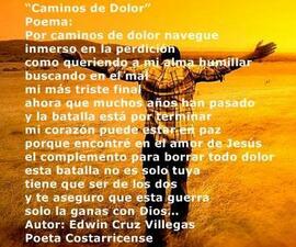 Poema "Caminos de dolor"