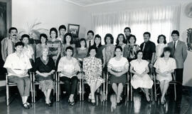 Fotografía de los instructores y participantes del I Curso Archivística Regiónal, auspiciado por ...