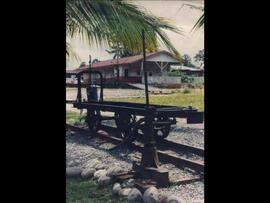 Fotografías de la antigua estación del ferrocarril de Guápiles, hoy Casa de la Cultura