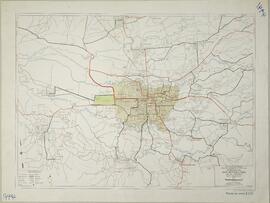 Provincia San José. Plano de carreteras del Gran Area Metropolitana. Instituto Geográfico de Cost...