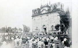 Fotografía de la Iglesia de Guadalupe del Cantón de Goicoechea. Vista de la fachada del edificio....