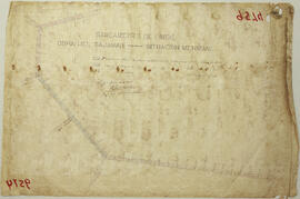 Plano saneamiento de Limón. Obra del tajamar. Fecha: junio de 1896. (f) Ing. Jefe. Material: tela...