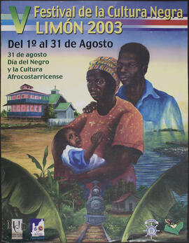 Afiche sobre V Festival de la Cultura Negra, Limón 2003