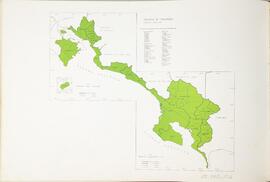 Mapas división político administrativa de la provincia de Puntarenas 1980. En Atlas Estadístico d...