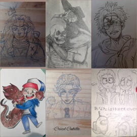 Dibujos realizados en el transcurso de la cuarentena del Covid-19