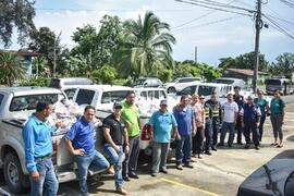 Fotografías de las distintas ayudas brindadas a la comunidad de Matina durante la emergencia naci...
