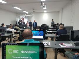 Fotografías tomadas al ministro Luis Adrián Salazar Solís del Ministerio de Ciencia, Innovación, ...