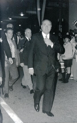 Fotografía con la imagen del señor José María Sanguinetti, Presidente de la República Oriental de...