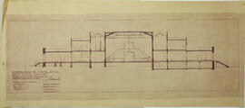 Plano de la Universidad de Costa Rica. San José. Corte 22 33. Escala: 1:100. Calculó: Arturo Tino...