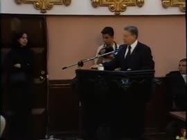 Video del acto solemne de la develación del retrato de Miguel Ángel Rodríguez Echeverría, Expresi...
