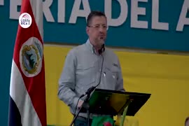 Videos del presidente de la República, Rodrigo Chaves Robles, durante su participación en la Feri...