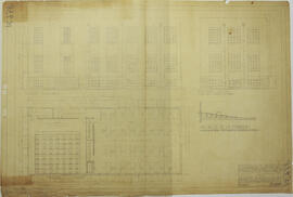 Plano proyecto de ampliación para el edificio de la Universidad de Costa Rica. Hoja N°1 de 1. Esc...