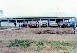 Fotografía de la parte exterior y frontal del edificio del Salón Comunal de la Zona Fluca de La F...