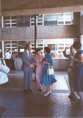 Fotografía del señor Viceministro de Gobernación 1978-82 Harry Wohlstein Rubistein, Marina Volio ...