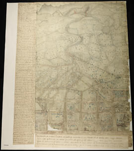 Plano en que se ilustra la inundación de la ciudad de Cartago el 27 de octubre de 1891