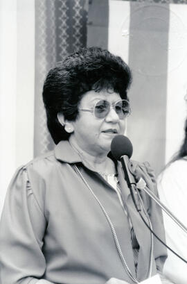 Fotografía de Luz Alba Chacón León, Directora General del Archivo Nacional . En el momento en que...