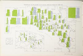 Mapa extensión de las explotaciones según condición jurídica del productor censo 1973 en Cos Rica...