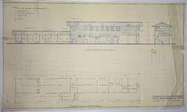 Plano de edificio de antigua transportación en barrio Bellavista de Golfito, Puntarenas
