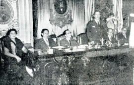 Fotografía de José María Peralta, Presidente de la Asamblea de El Salvador, en su visita a la Asa...