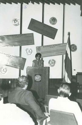 Fotografías del Seminario de Archivístico Bancario celebrado en el Banco Nacional, durante el mes...
