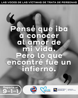 Publicación para redes sociales: las voces de las víctimas de trata de personas