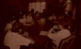 Fotografía de alumnos de la Escuela Rogelio Fernández Güell de Buenos Aires de Puntarenas reunido...