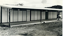 Fotografía del anexo al edificio del Liceo Santiago de Puriscal. San José