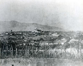 Fotografía panorámica de San José en 1882, desde la casa de Mauro Fernández, hoy día Museo Nacion...