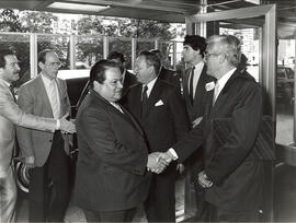 Fotografías de la visita oficial realizada por Luis Alberto Monge Alvarez, Presidente de la Repúb...