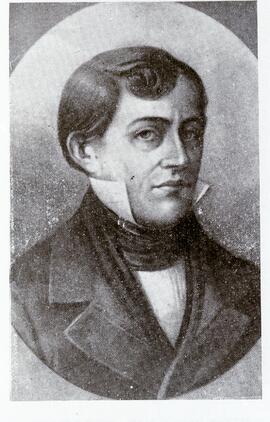 Fotografía de Juan Mora Fernández, Jefe de Estado en 1821 y fundador de la Casa de Santo Tomás. S...