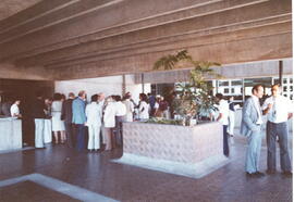 Fotografía de la exhibición de la Maqueta del futuro edificio del Archivo Nacional