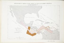 Mapa de importaciones de Costa Rica con América Central, México, Las Antillas, Colombia y Venezue...