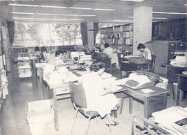 Fotografía con la imagen del Departamento de adquisición y canje de la biblioteca Carlos Monge Al...