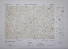 Mapa topográfico. Hoja Montes del Aguacate