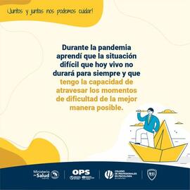 Afiche titulado Juntos y juntas nos podemos cuidar